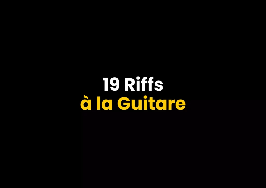 riffs guitare