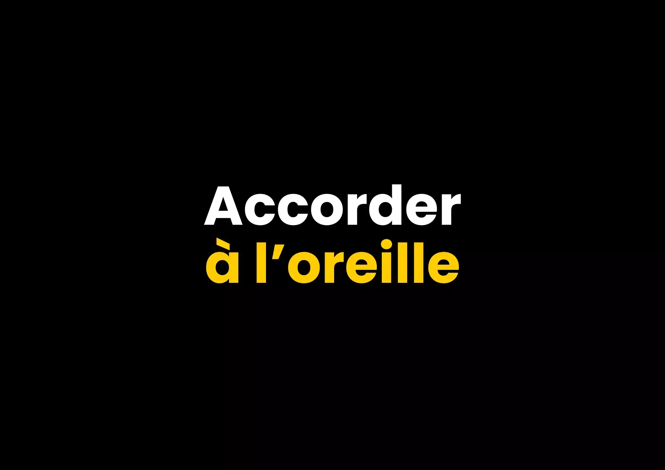 accorder sa guitare à loreille