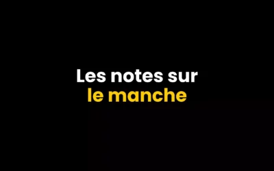 Les notes sur le manche de la guitare