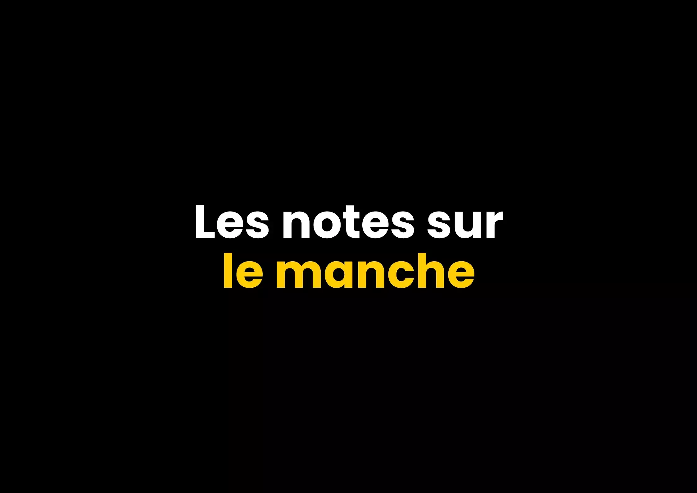 Les notes sur le manche de la guitare